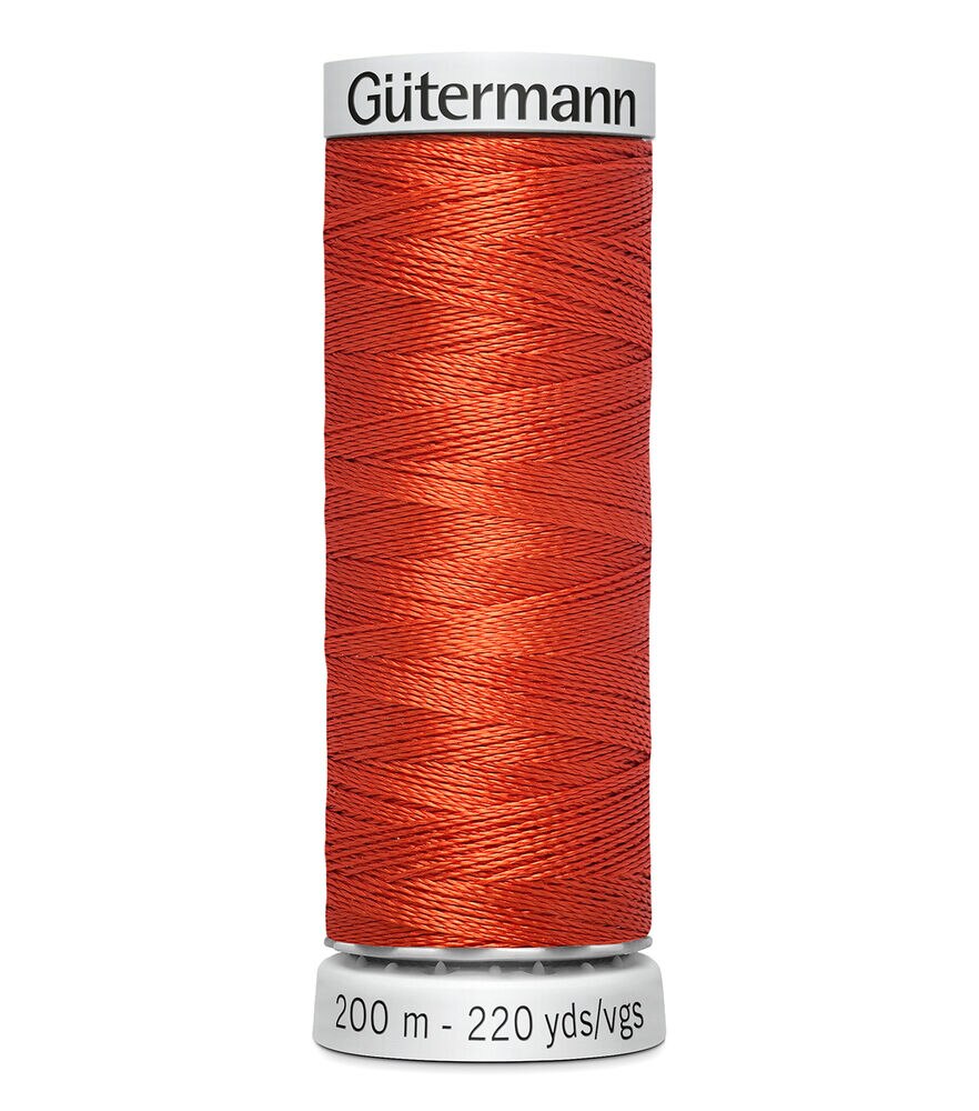Gutermann 200M Dekor 35wt Thread, 3590 Flaming Orange, swatch