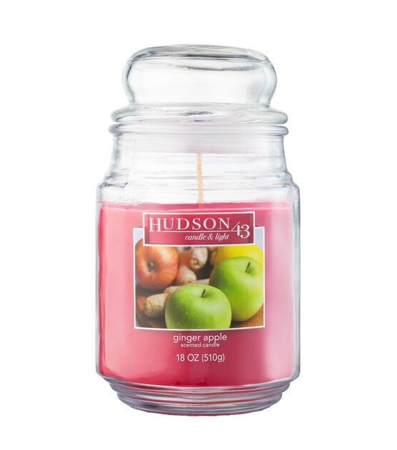 18oz Apple Ginger Scented Value Jar Candle by Hudson 43