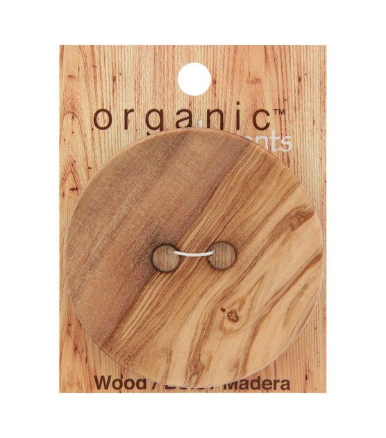 Organic Elements 2 3/4" Wood 2 Hole Button