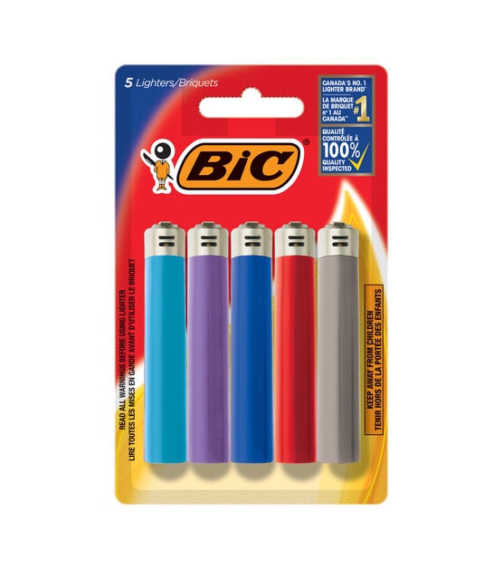 BIC 5pk Classic Maxi Pocket Lighters, , hi-res, image 1