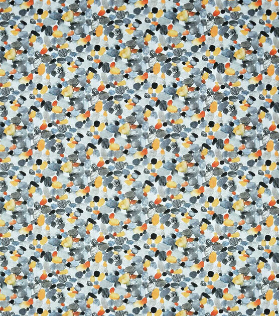 Emily Eibel Gray Orange Rocks Premium Prints Cotton Fabric