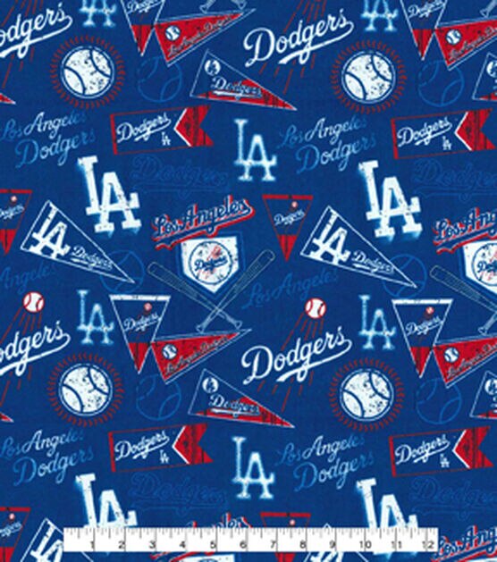 Fabric Traditions Los Angeles Dodgers Vintage MLB Cotton Fabric, , hi-res, image 2