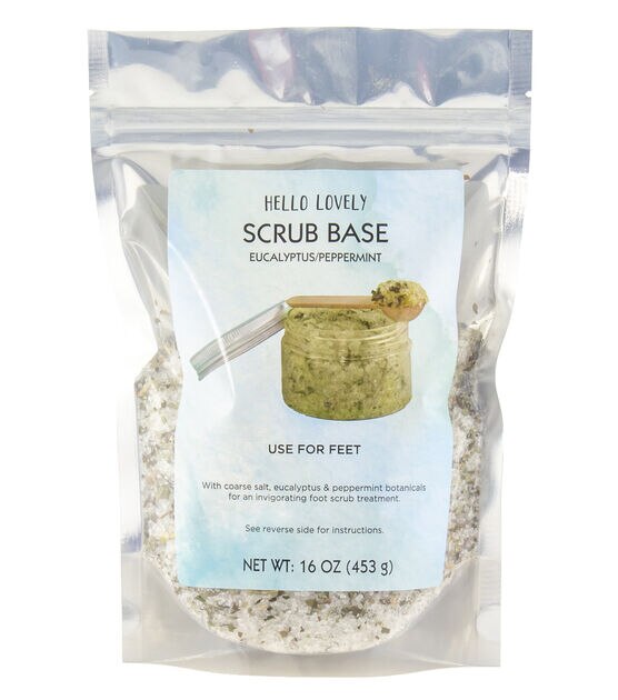 Hello Lovely Peppermint Eucalyptus Scrub Base 16oz