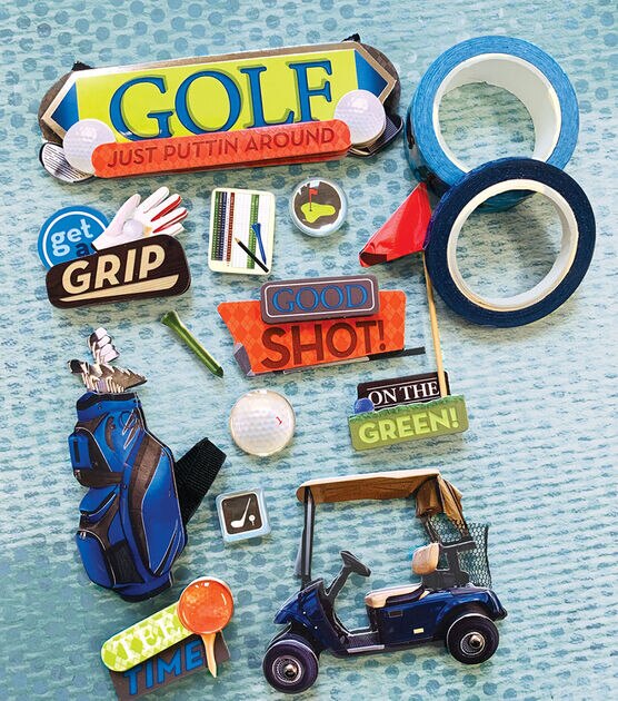 Paper House 3D Sticker Golf, , hi-res, image 2