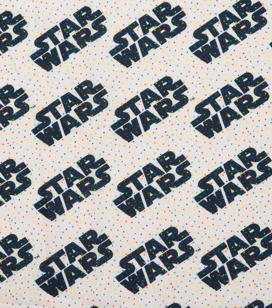 Star Wars Cotton Fabric Logo & Tiny Dots, , hi-res, image 3