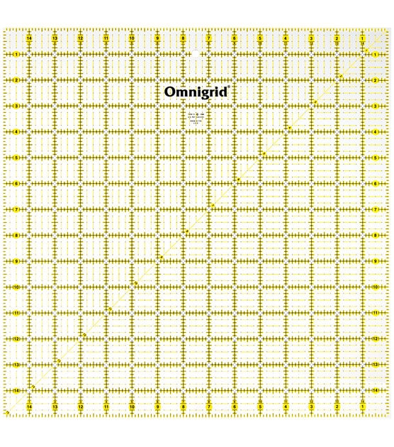 Omnigrid Square Ruler, 15 x 15