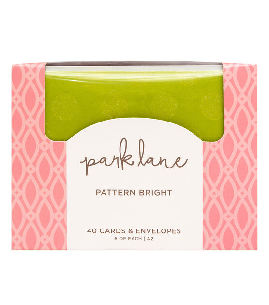 80ct Bright Pattern A2 Cards & Envelopes by Park Lane