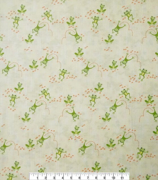 Leap Frogs Super Snuggle Flannel Fabric, , hi-res, image 2