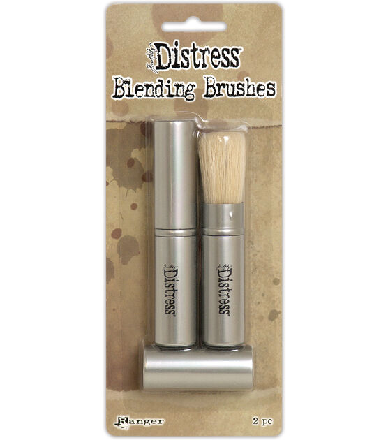 Tim Holtz Distress 4" Retractable Blending Brushes 2pk