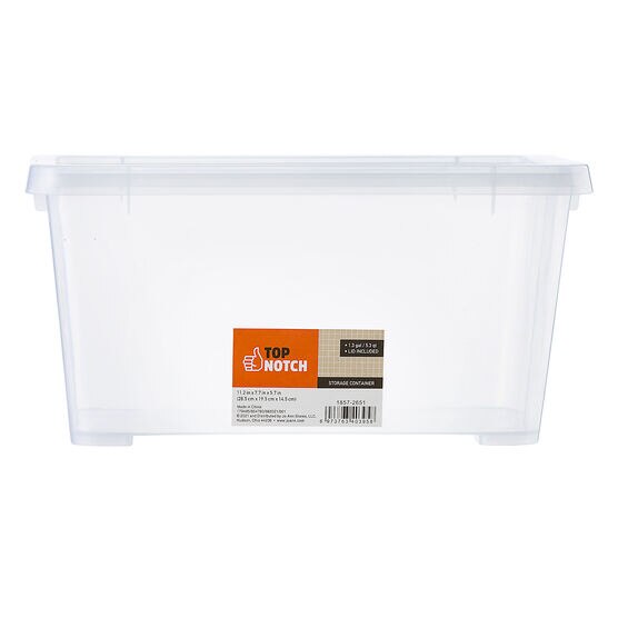 5 Liter Plastic Storage Box With Snap Lid by Top Notch