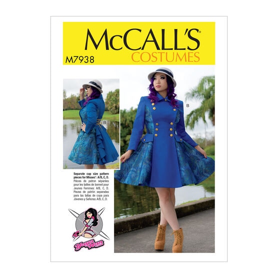 McCall's M7938 Size 6 to 22 Misses Costume Sewing Pattern