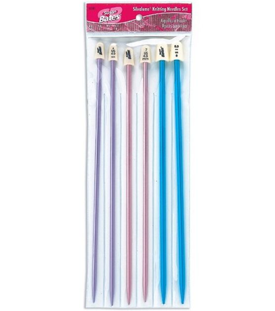 Susan Bates Silvalume 10" Knitting Needle Gift 3ct