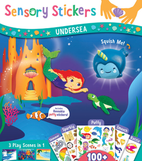 Faber-Castell 100pc Undersea Double Sided Sensory Stickers Play Scenes
