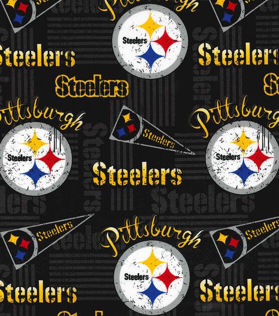 Fabric Traditions NFL Pittsburgh Steelers Retro Cotton, , hi-res, image 2