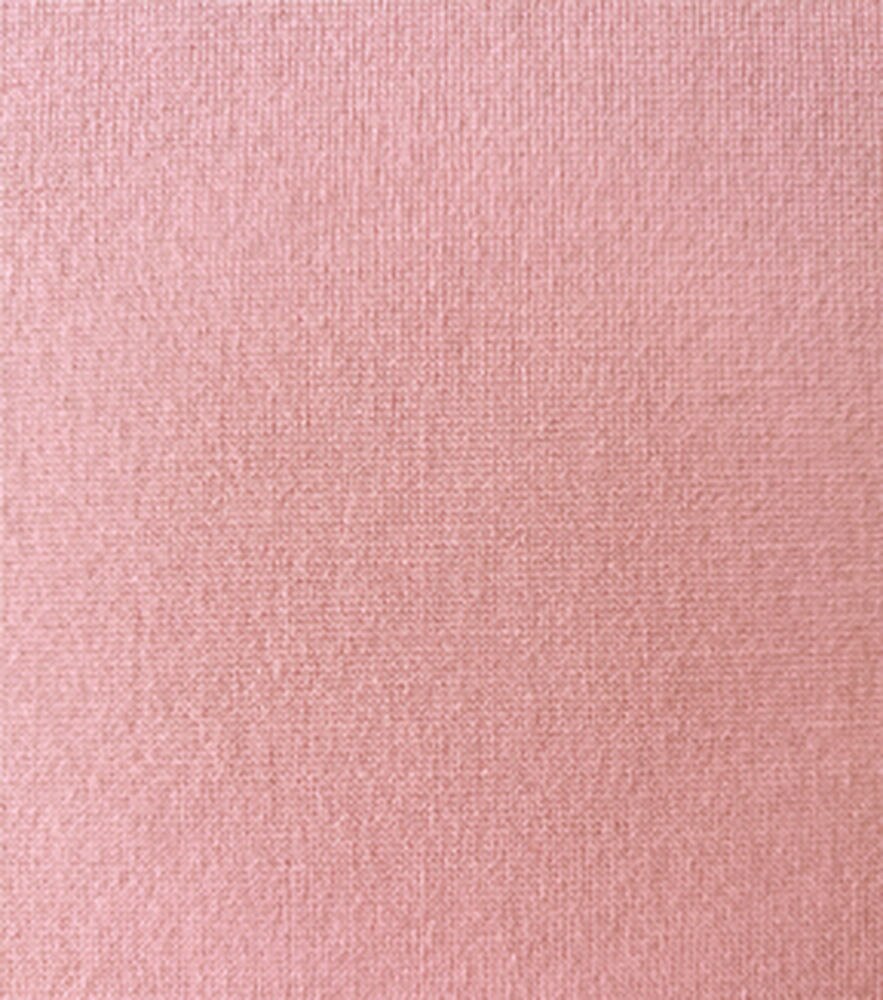 Solid Refined Ponte Knit Fabric, Blush, swatch