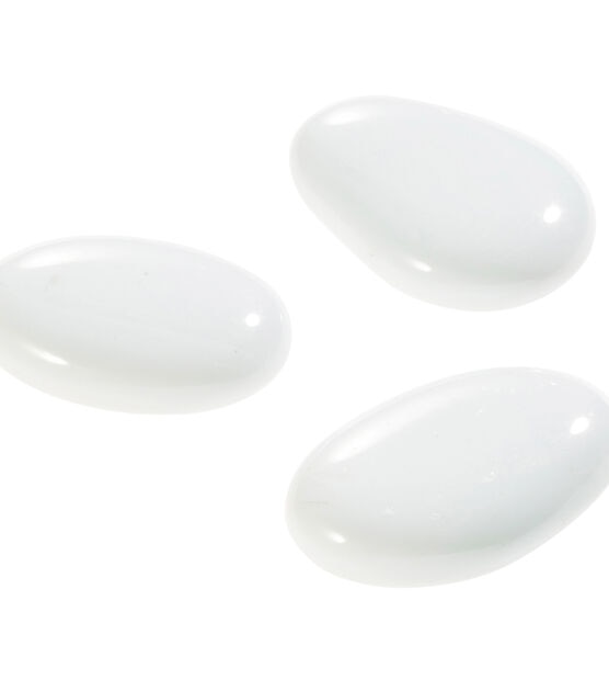 12oz White Opaque Jumbo Gems by Bloom Room, , hi-res, image 3