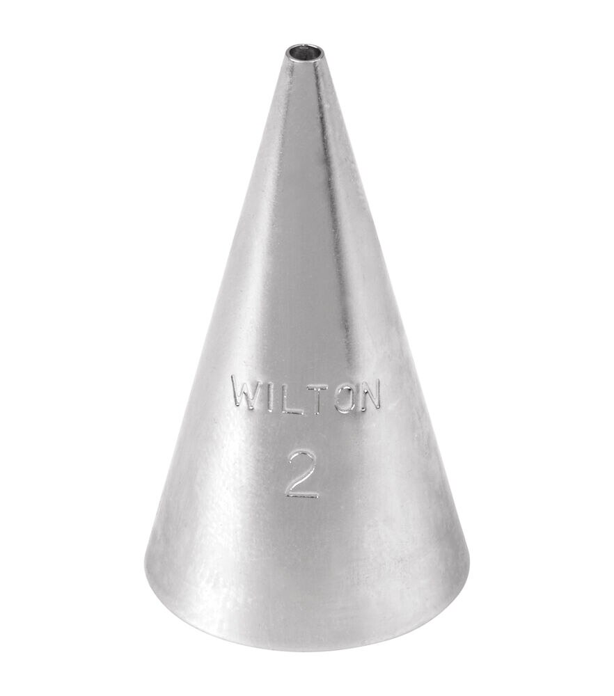 Wilton 1ct Round Stainless Steel Decorating Tip, #2, swatch, image 4