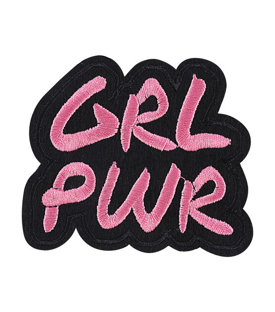 3" Girl Power Iron On Patch by hildie & jo, , hi-res, image 2