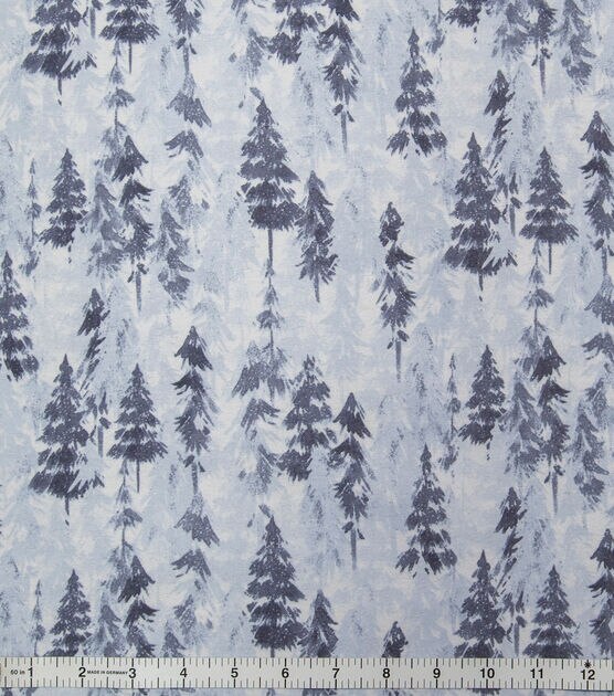 Super Snuggle Blue Pines Flannel Fabric | JOANN