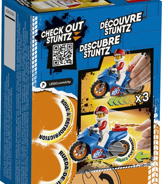 LEGO City Stuntz Rocket Stunt Bike 60298 Set, , hi-res, image 4