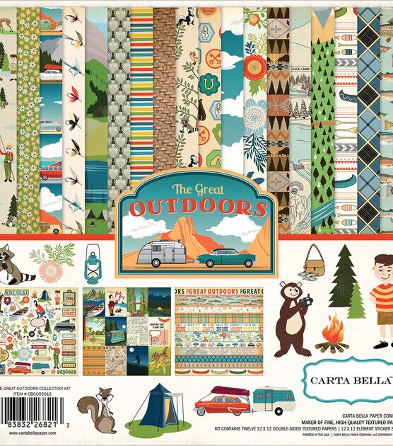 Carta Bella Collection Kit 12"X12" Great Outdoors