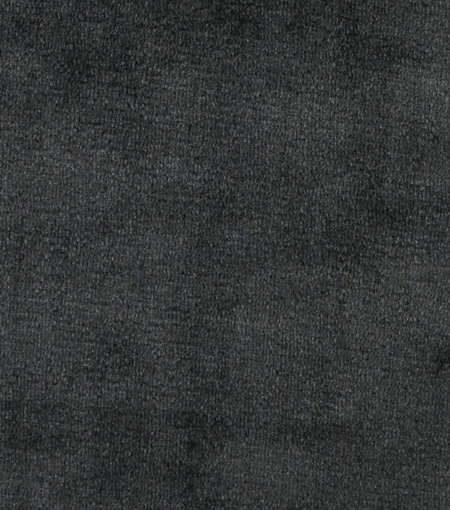 Sew Lush Fleece Fabric Solids, Black, swatch, image 49