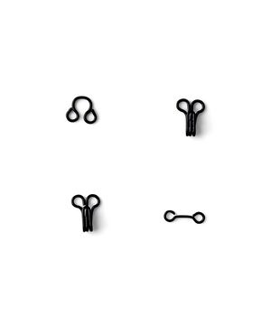 Size 3 Black Hooks & Eyes 14pk - Fasteners & Belting - Sewing Supplies - JOANN Fabric and Craft Stores