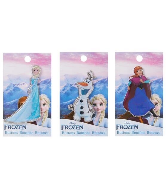 Blumenthal Lansing 2 3/16" Multicolor Frozen Elsa Shank Button, , hi-res, image 6