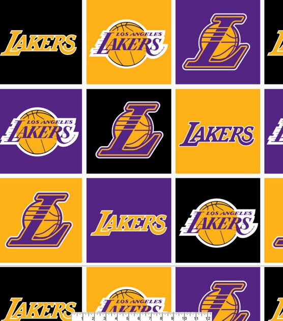 LA Lakers Fleece Fabric Block