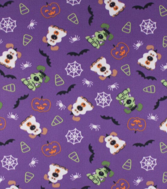 Blizzard Fleece Halloween Spot Fabric, , hi-res, image 1