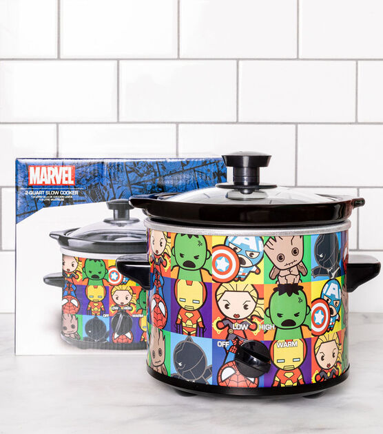 Uncanny Brands Marvel Avengers Kawaii 2qt Slow Cooker, , hi-res, image 6