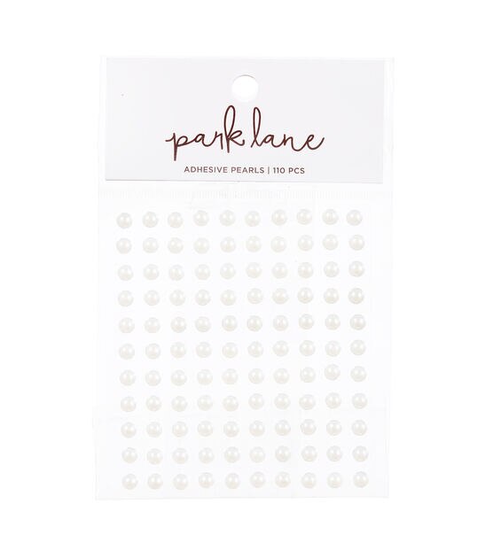 6mm Ivory Adhesive Pearls 110pc by Park Lane