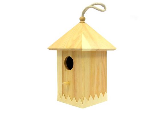 Large Birdhouse with Saw Style Fence