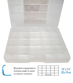 14 Plastic Deluxe Bead Organizer With 32 Compartments by hildie & jo