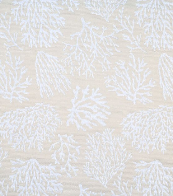 Coral Cove Beige Jacquard Outdoor Fabric, , hi-res, image 1