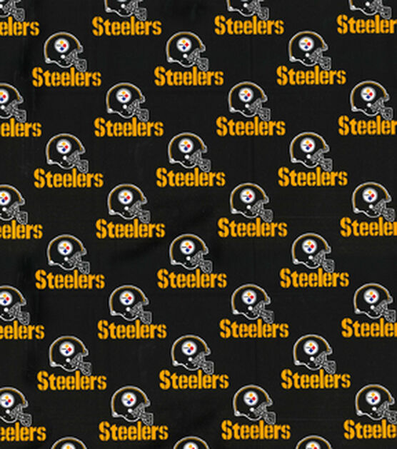 Fabric Traditions Pittsburgh Steelers Cotton Fabric Black