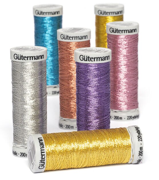 Gutermann 200M Metallic Dekor Thread, , hi-res, image 1
