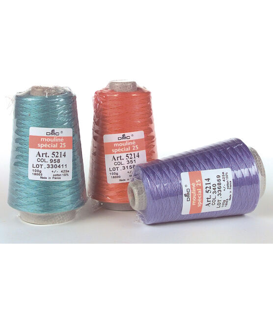 DMC Mouline Special Beige Brown Floss Embroidery Yarn, 8.7 Yd