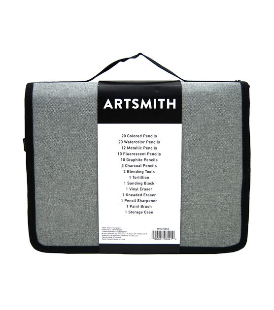 84ct Sketch & Drawing Set With Storage Case by Artsmith, , hi-res, image 2