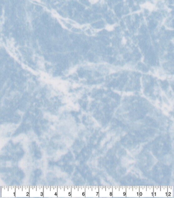 Ice on Blue Anti Pill Fleece Fabric, , hi-res, image 3