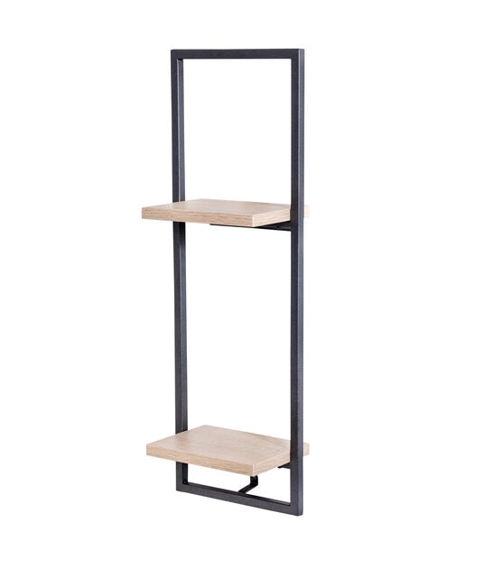Honey Can Do 2 Tier Vertical Floating Wall Shelf, , hi-res, image 5