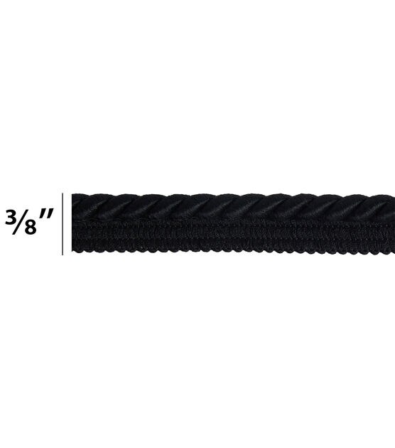 Signature Series 3/8in Black Cord with  Lip, , hi-res, image 6