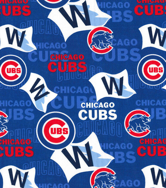 Fabric Traditions Chicago Cubs Cotton Fabric Blue