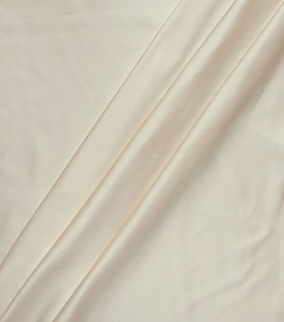 Cream Satin Home Decor Fabric, , hi-res, image 4