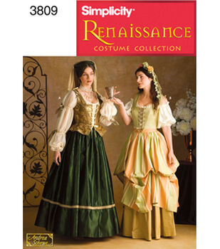 Sewing Patterns Find Sew Joann Simplicity Pattern 3809 Misses Renaissance Costumes