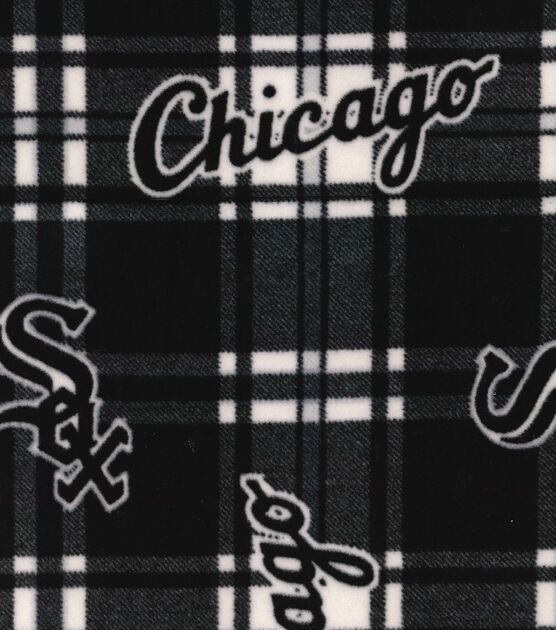 Fabric Traditions Chicago White Sox Fleece Fabric Plaid