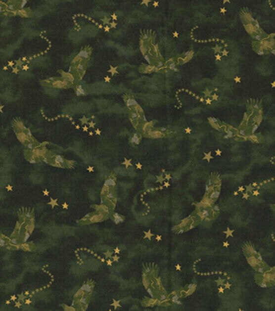 Fabric Traditions Camo Eagles Novelty Cotton Fabric