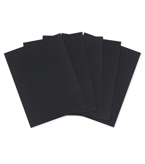 Heavyweight Solid Black Cardstock (8 1/2 x 11) (50 Sheets)