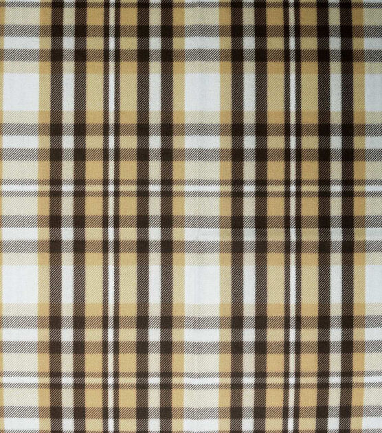 Brown Plaid Quilt Cotton Fabric by Keepsake Calico, , hi-res, image 1