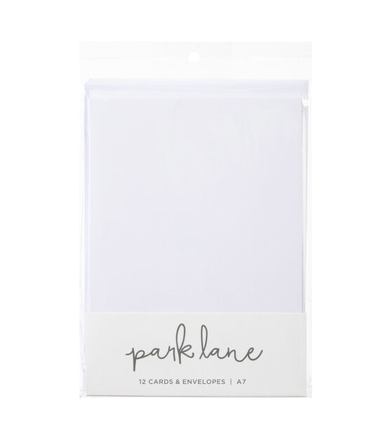 12ct White A7 Cards & Envelopes by Park Lane